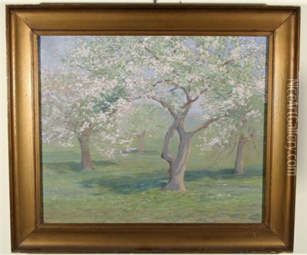 The Orchard Oil Painting - John Ireland Howe Downes