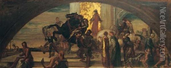 Design For A Mural Oil Painting - George Frederick Watts