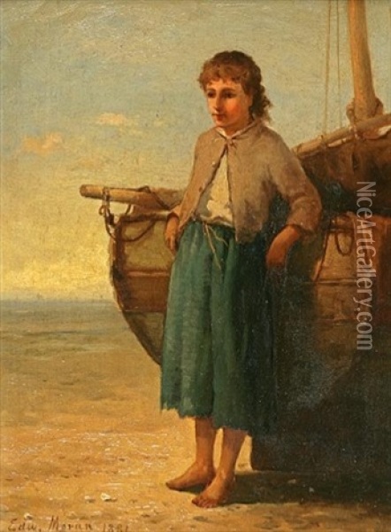 High Tide Oil Painting - Edward Moran