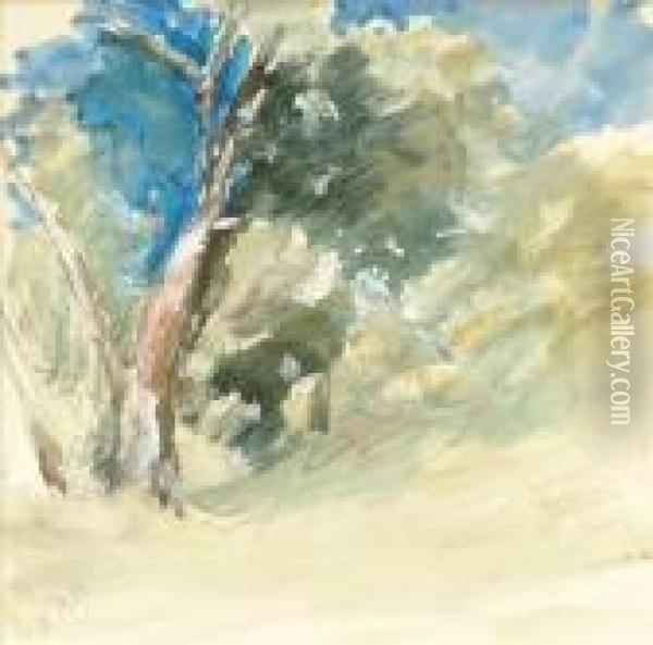 Treestudy Oil Painting - Hercules Brabazon Brabazon