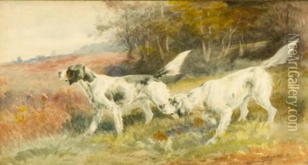 Two Setters Oil Painting - Edmund Henry Osthaus