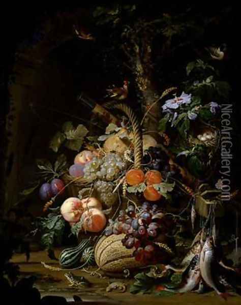 Still life of fruit Oil Painting - Abraham Mignon