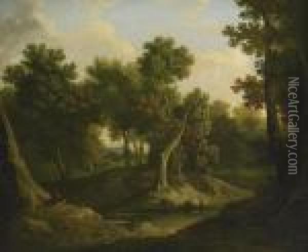 Landskap Oil Painting - John Crome