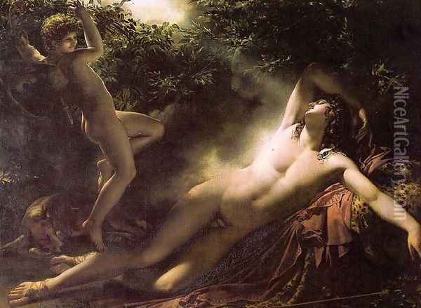 Endymion Asleep Oil Painting - Anne-Louis Girodet de Roucy-Triosson