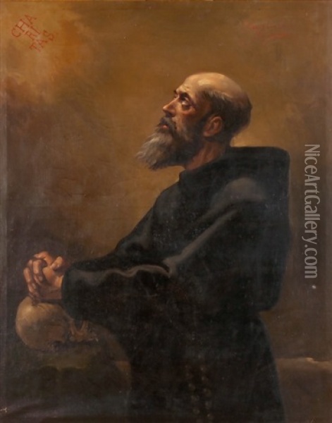 Charitas - Heiliger Franziskus Oil Painting - Jose Maria Rodriguez De Losada