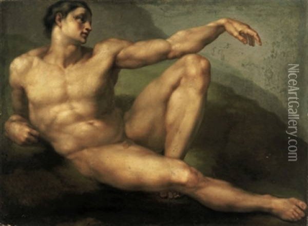 Adamo Oil Painting -  Michelangelo