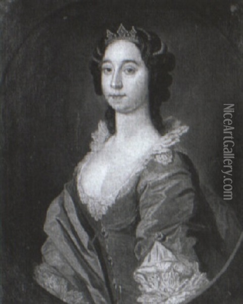 Portrait Of A Lady Oil Painting - Bartholomew Dandridge