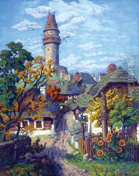 Stramberska Truba Oil Painting - Bohumir Jaronek