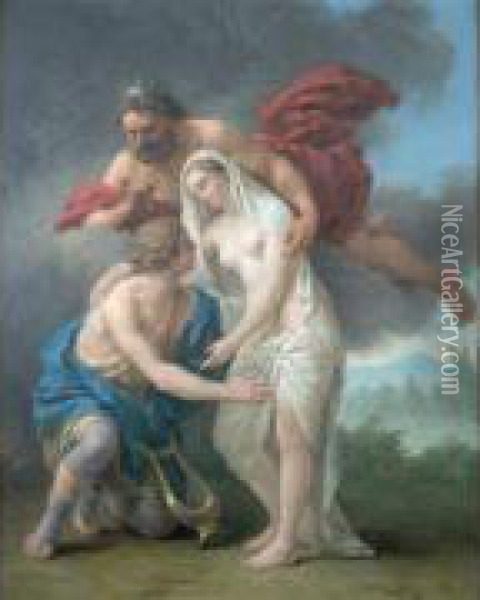 La Musique. Orphee ; Pluton Lui Rend Eurydice, Son Epouse Oil Painting - Louis Lagrenee