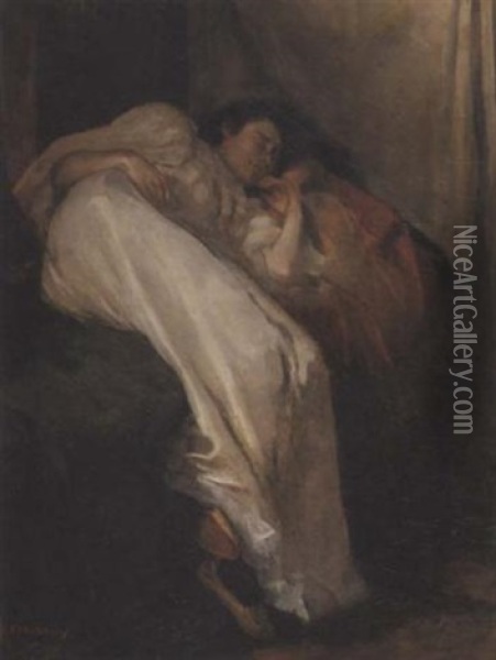 A Serene Sleep Oil Painting - Floris Arntzenius