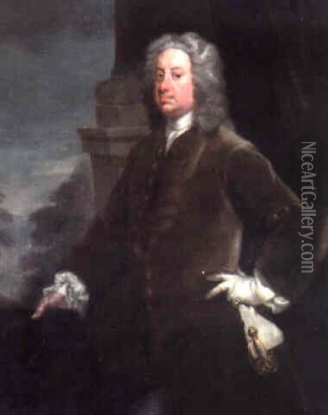 Portrait Of Henry Fox, 1st Lord Holland (1705-1774) Oil Painting - Jonathan Richardson