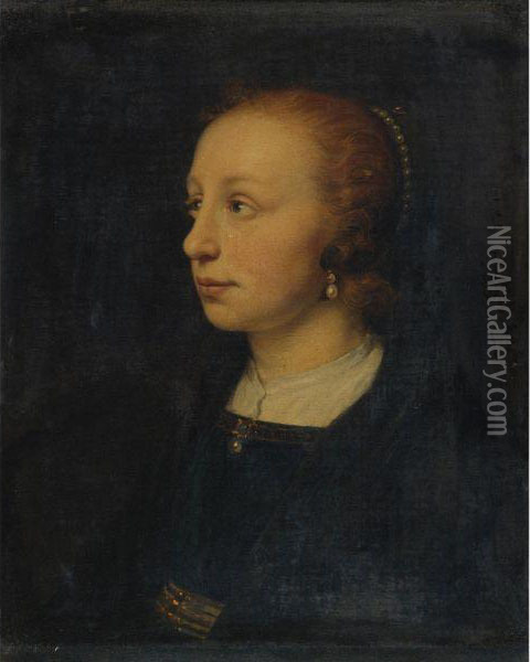 Portrait Of A Lady Oil Painting - Pieter de Grebber