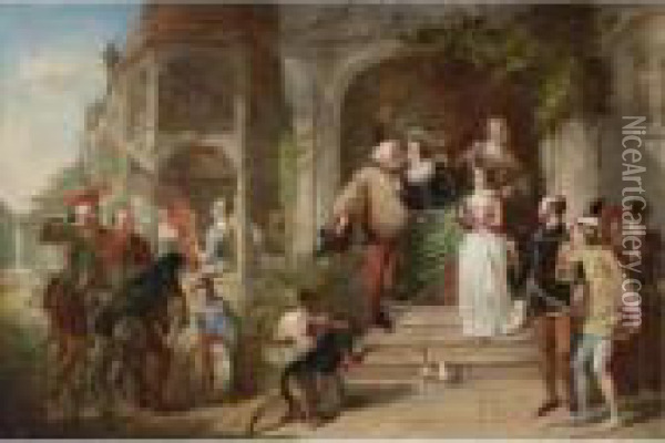 The Merry Wives Of Windsor Oil Painting - William Powell Frith