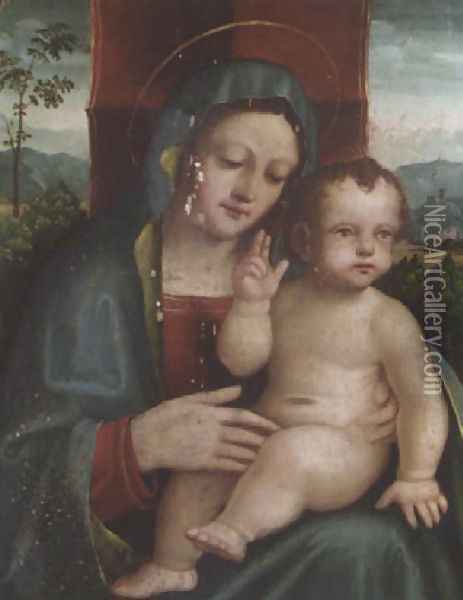 The Madonna and Child Oil Painting - Boccaccio Boccaccino
