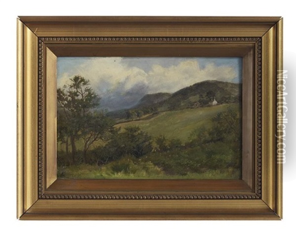 Looking Towards Trefriw From Llanbedr, Wales Oil Painting - Isaac Cooke