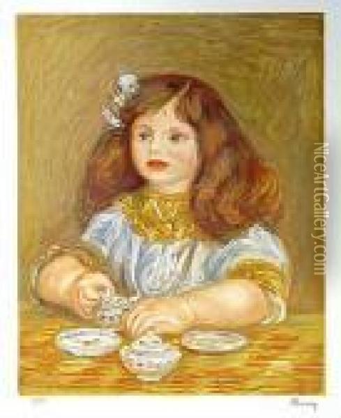 Dziew Czynka Oil Painting - Pierre Auguste Renoir
