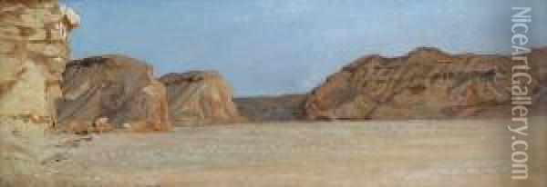 El Kab, Upper Egypt Oil Painting - Sir William Blake Richmond