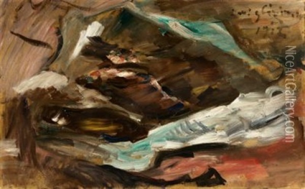 Stillleben Mit Fischen Oil Painting - Lovis Corinth