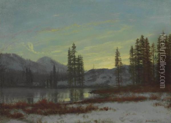 Snow In The Rockies Oil Painting - Albert Bierstadt