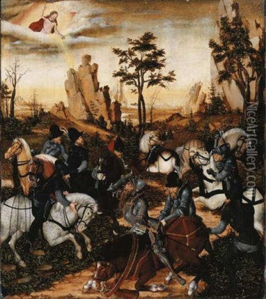 The Conversion Of Saint Paul Oil Painting - Lucas Cranach the Younger