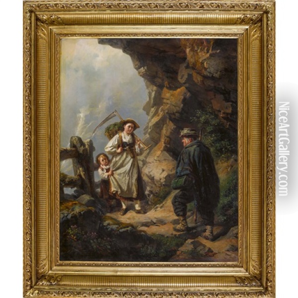 Der Botaniker Im Gebirge Oil Painting - Raphael Ritz