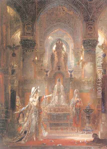 Salome Dancing before Herod 1874-76 Oil Painting - Gustave Moreau