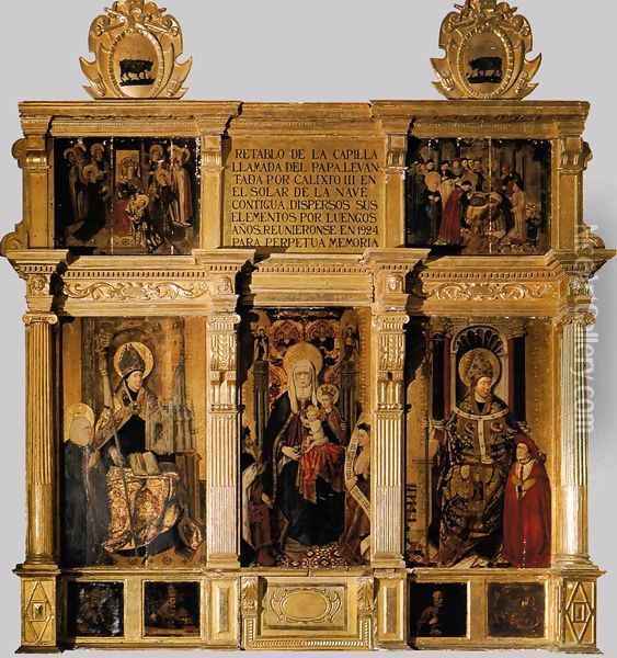 Retable of St Anne Oil Painting - Jaume Baco Jacomart
