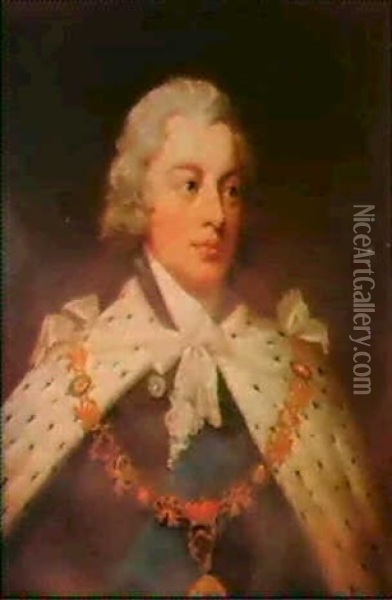 Portrait Of John Fane, 10th Earl Of Westmorland Oil Painting - George Romney