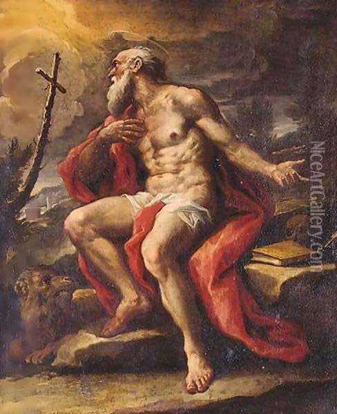 The Penitent Saint Jerome Oil Painting - Paolo di Matteis