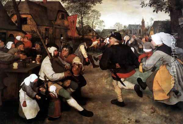 The Peasant Dance 1567 Oil Painting - Jan The Elder Brueghel