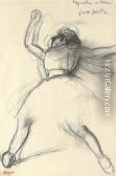 Danseuse (preparation En Dedans) Oil Painting - Edgar Degas