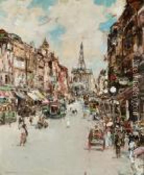 The Strand, London Oil Painting - James Kay