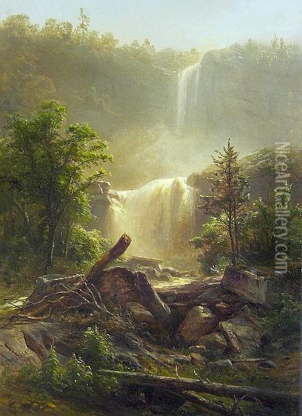 Kaaterskill Falls Oil Painting - Herman Fuechsel
