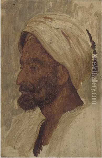 Study Of An Arab Oil Painting - Lord Frederic Leighton
