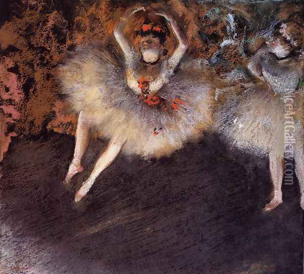 Le Pas Battu Oil Painting - Edgar Degas