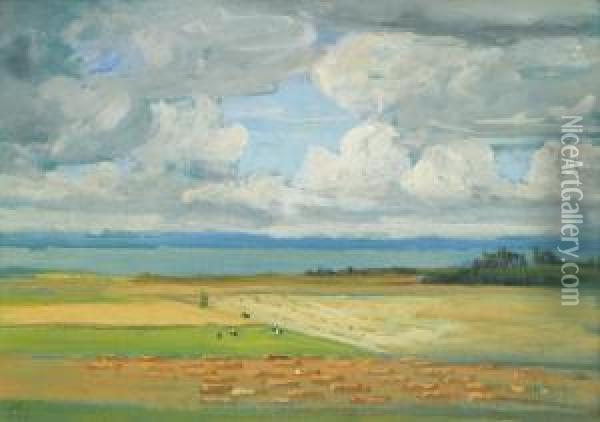 Landskap Med Hassjor Oil Painting - Prince Eugen Of Sweden