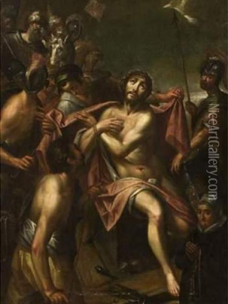 < Le Christ Aux Liens >. Oil Painting - Hans Von Aachen