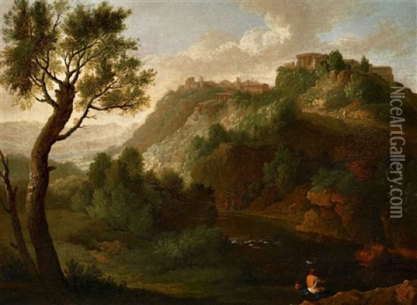 Landschaft Bei Tivoli Oil Painting - Gaspard Dughet