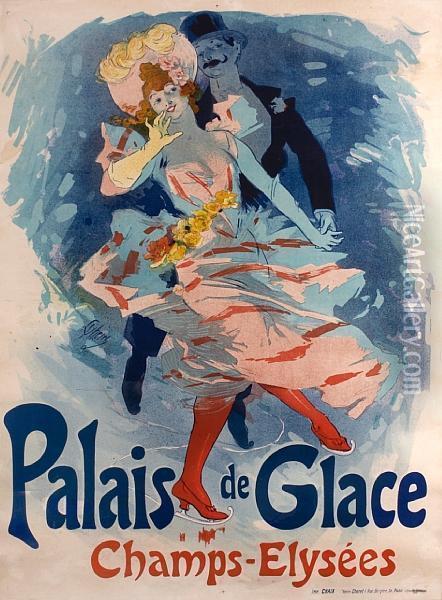 Palais De Glace Oil Painting - Jules Cheret