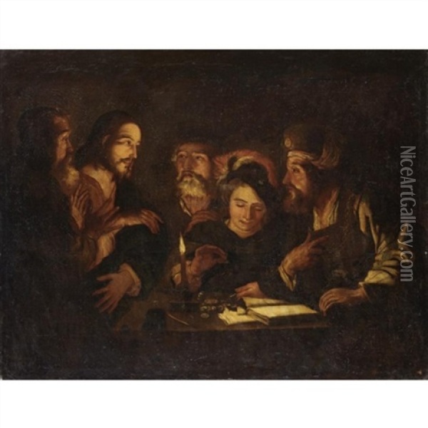 La Vocazione Di Matteo Oil Painting -  Caravaggio