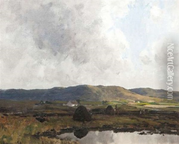 Dungloe, Co. Donegal Oil Painting - James Humbert Craig