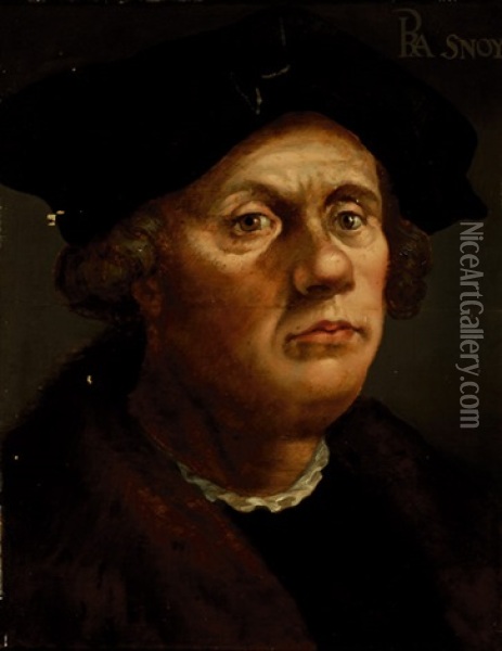 Man's Portrait Oil Painting - Hans Holbein the Younger