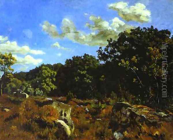 Landscape at Chailly Oil Painting - Frederic Bazille
