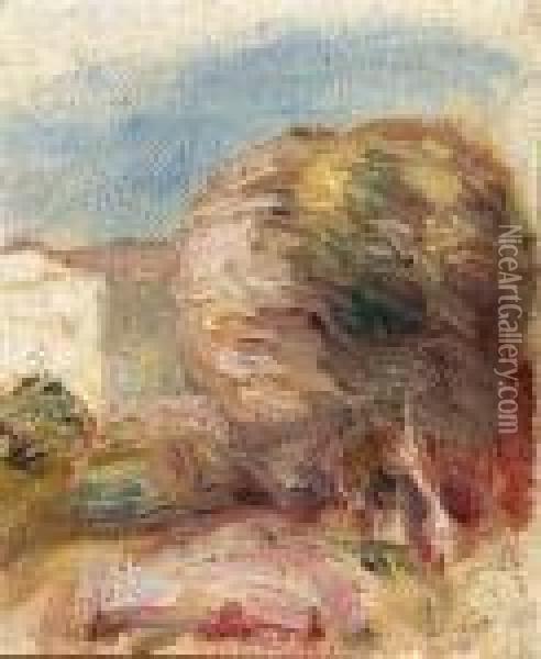 La Poste Cagnes Oil Painting - Pierre Auguste Renoir