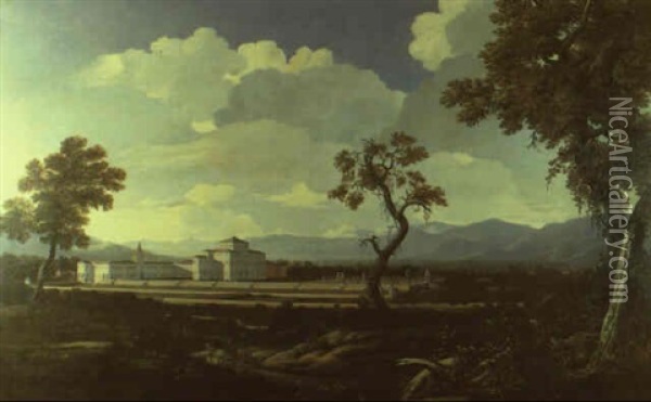Paysage De Venetie: Vue Des Jardins D'une Villa Oil Painting - Jacob De Heusch