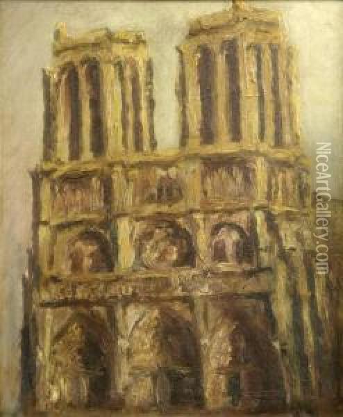 Notre Dame Oil Painting - Alexander Jamieson