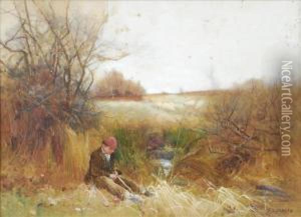 The Shepherd Boy Oil Painting - Benjamin D. Sigmund