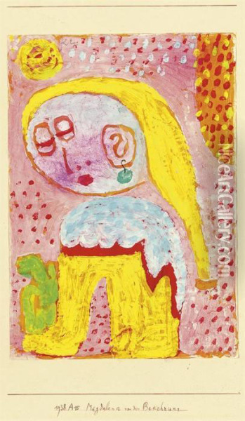 Magdalena Vor Der Bekehrung Oil Painting - Paul Klee