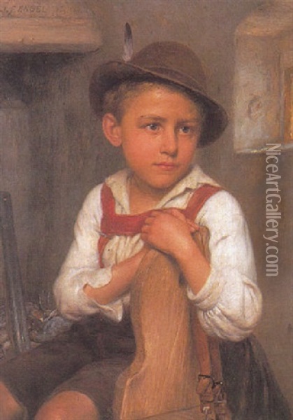 Bauernbub Oil Painting - Johann Friedrich Engel