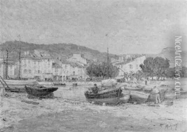 Cassis, Port De Peche Oil Painting - Henri Malfroy-Savigny